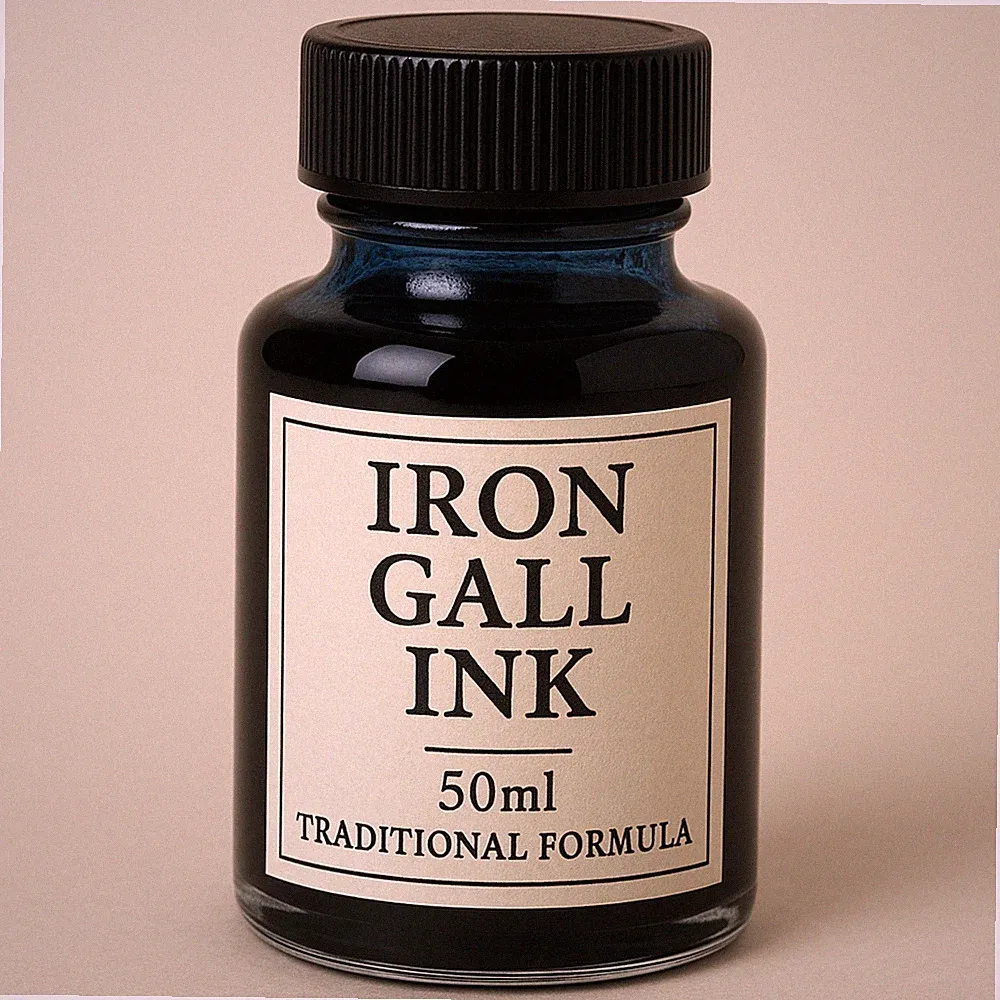 Authentic Iron Gall Ink – 50ml Bottle – Traditional Formula for Archival Writing