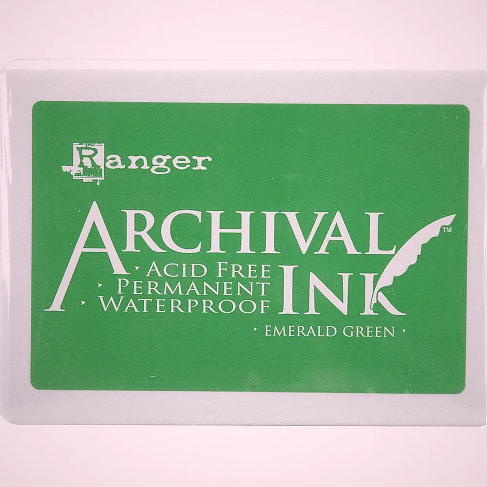 Emerald Green Ranger Archival Ink Pad Jumbo High Quality Usa Made 3X6.75 Inches