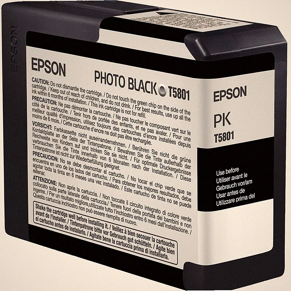 Epson UltraChrome K3 Ink Cartridge Black Pigment for Archival Prints 1 Count