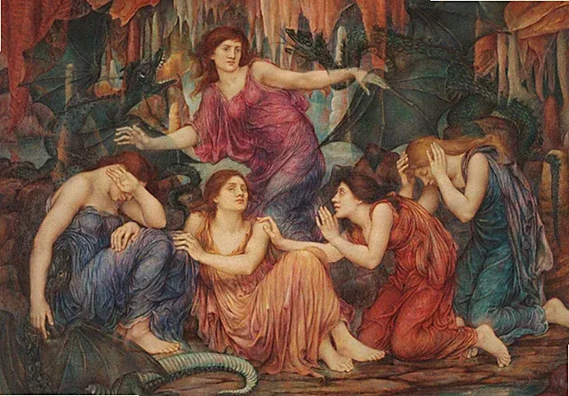 Evelyn De Morgan : The Captives : 1915 : Archival Quality Art Print