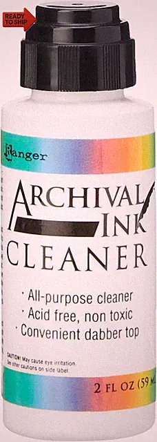 Ranger Archival Ink Cleaner, 3.6 X 3.6 X 10 Cm, Transparent