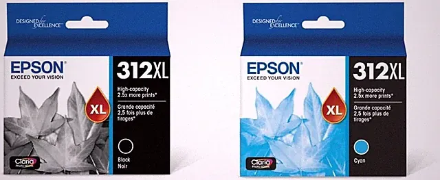 T312XL220 Claria Photo HD Cyan High Capacity Cartridge Ink & T312XL120 Claria Ph
